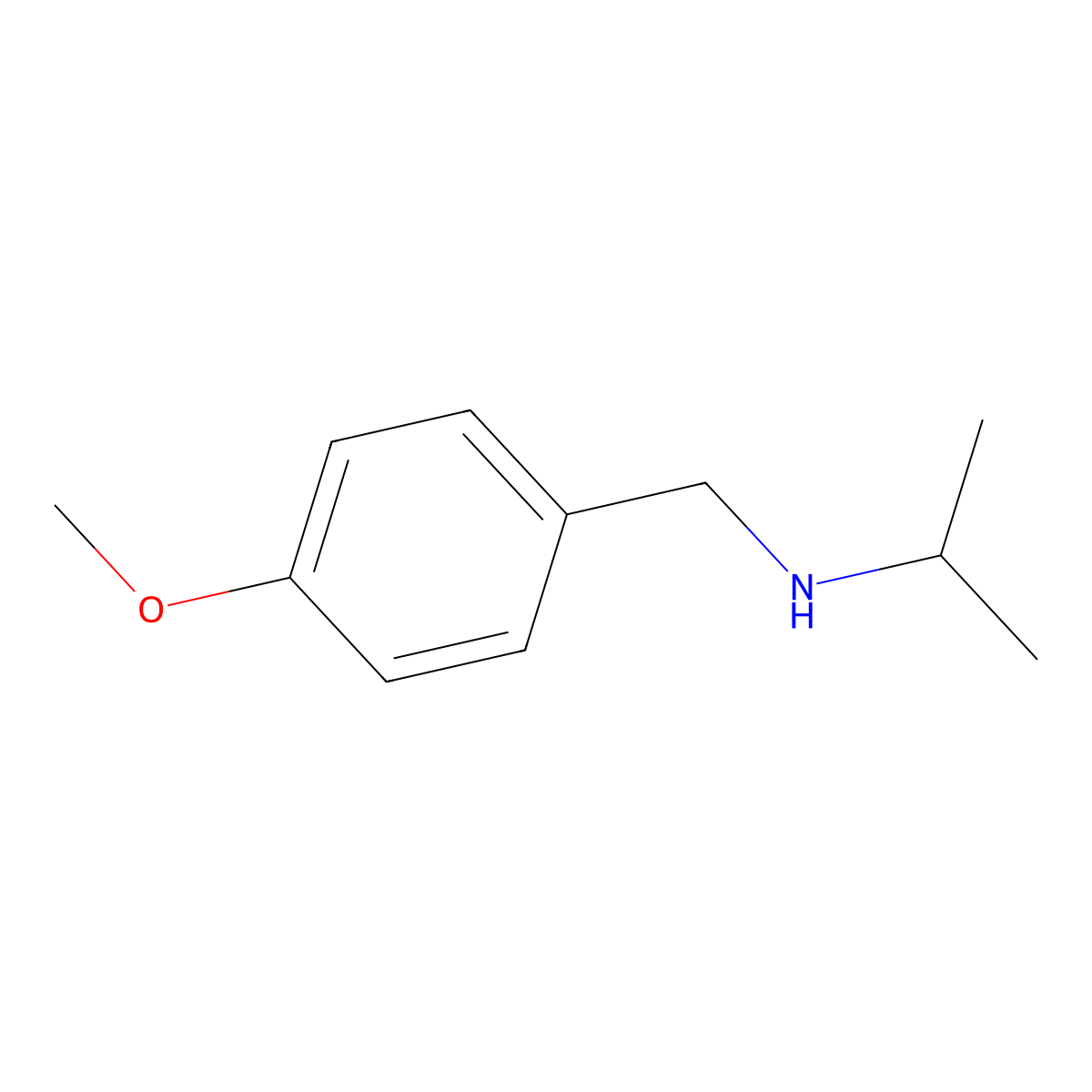 n-(4-Methoxybenzyl)propan-2-amine molecular structure, CAS 70894-74-5