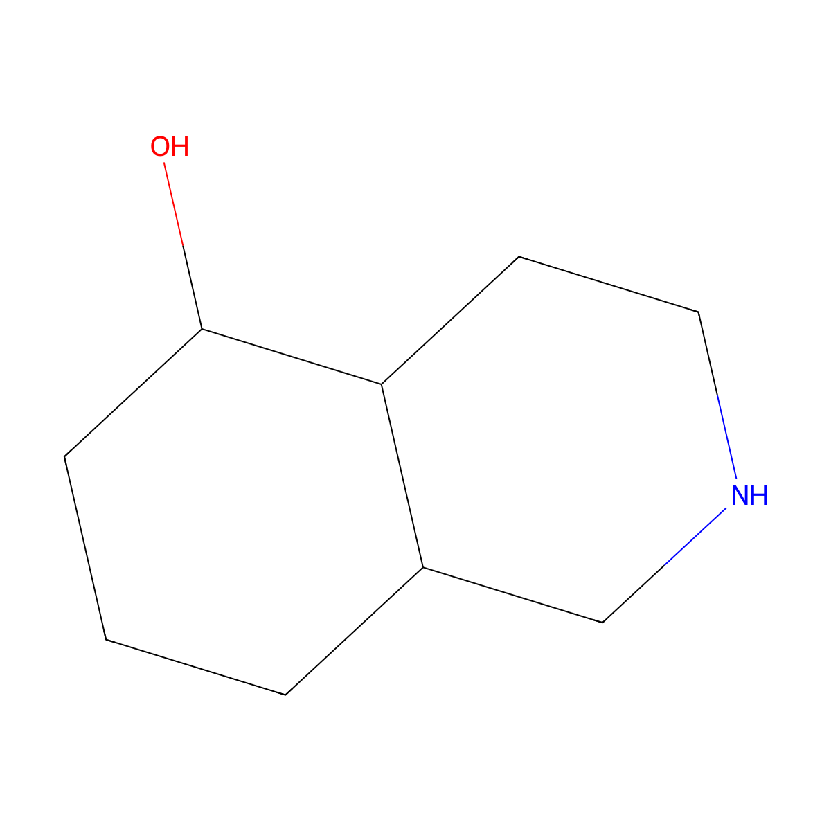 Decahydroisoquinolin-5-ol molecular structure, CAS 708964-43-6