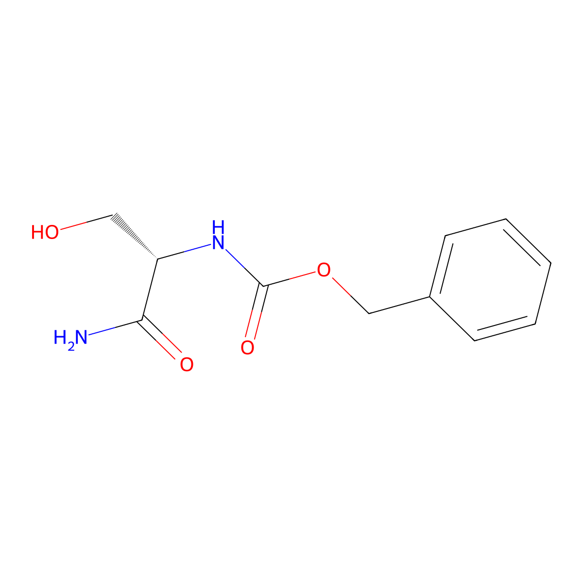 (S)-Benzyl (1-amino-3-hydroxy-1-oxopropan-2-yl)carbamate molecular structure, CAS 70897-15-3