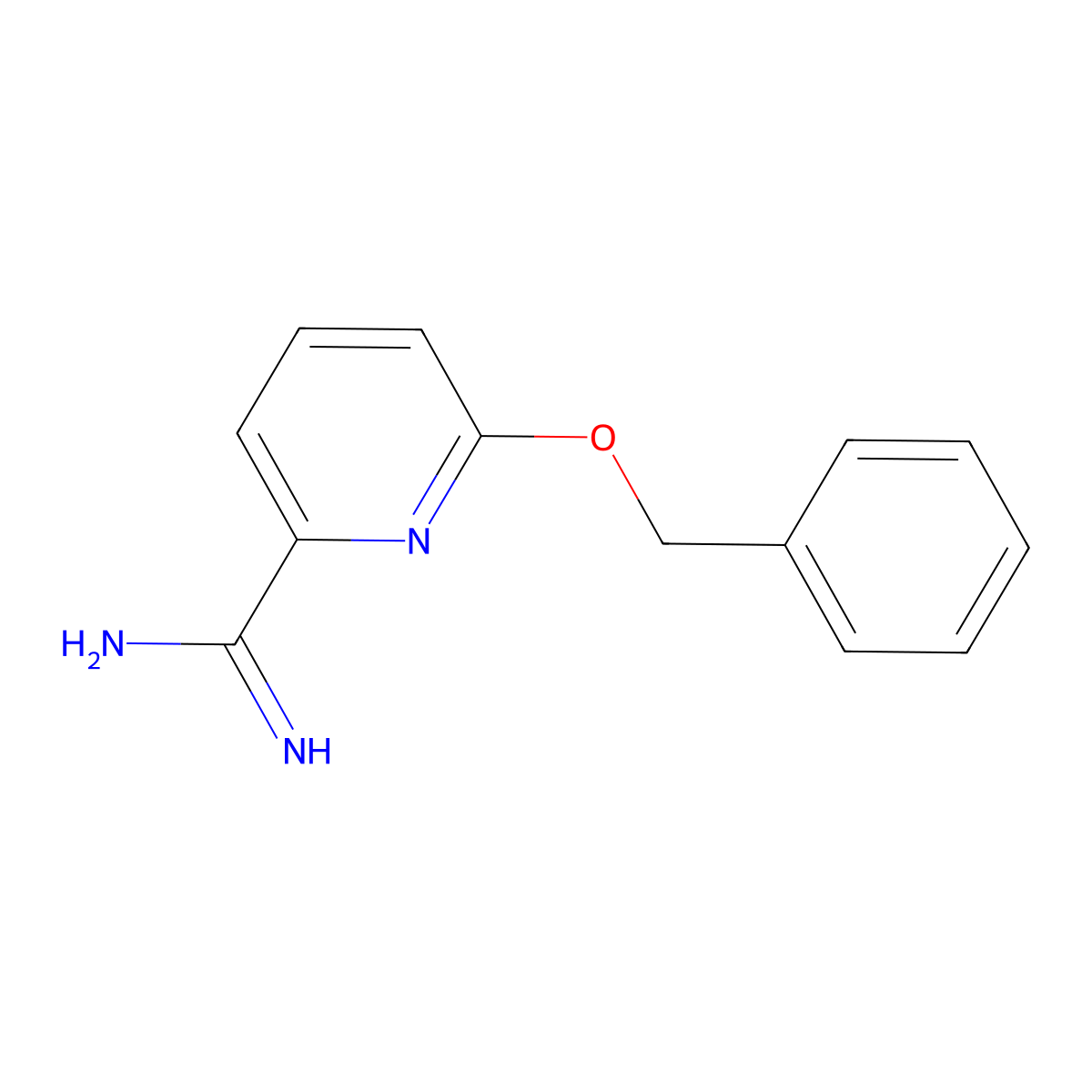 6-(Benzyloxy)pyridine-2-carboximidamide molecular structure, CAS 708971-42-0