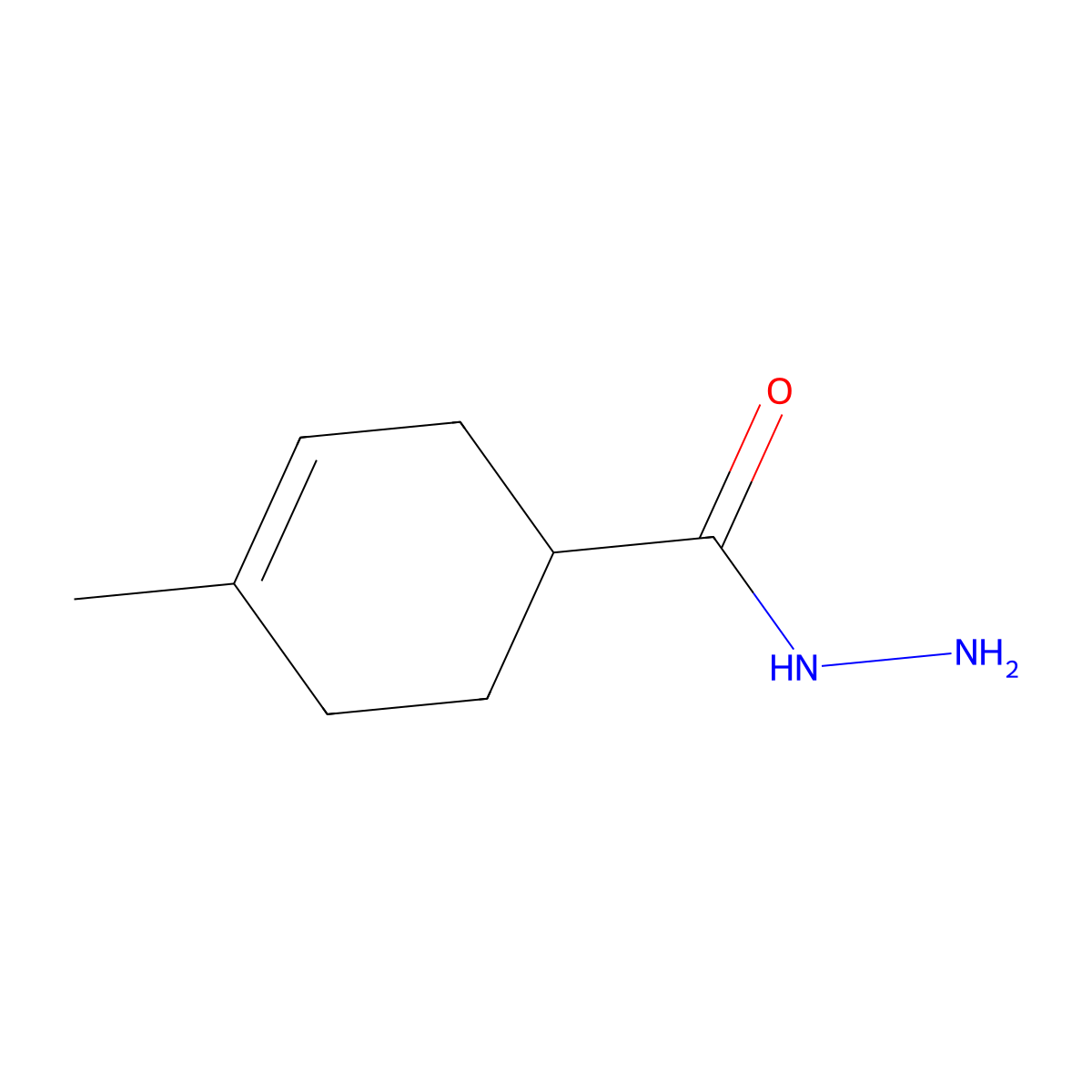 4-Methylcyclohex-3-ene-1-carbohydrazide molecular structure, CAS 708976-21-0