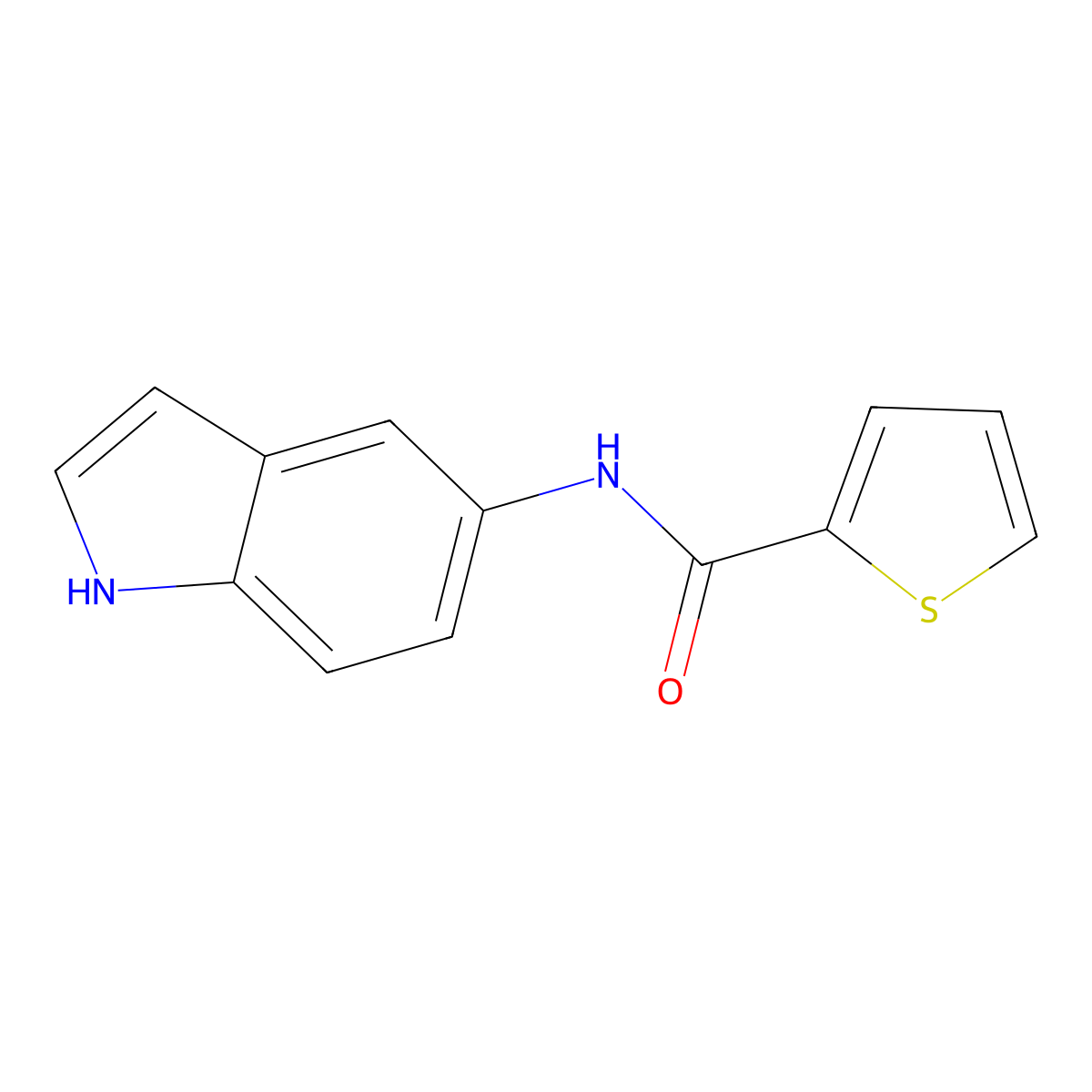 N-(1H-indol-5-yl)-2-thiophenecarboxamide molecular structure, CAS 708987-59-1