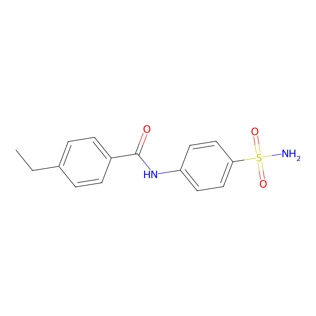 4-ethyl-N-(4-sulfamoylphenyl)benzamide molecular structure, CAS 708987-89-7