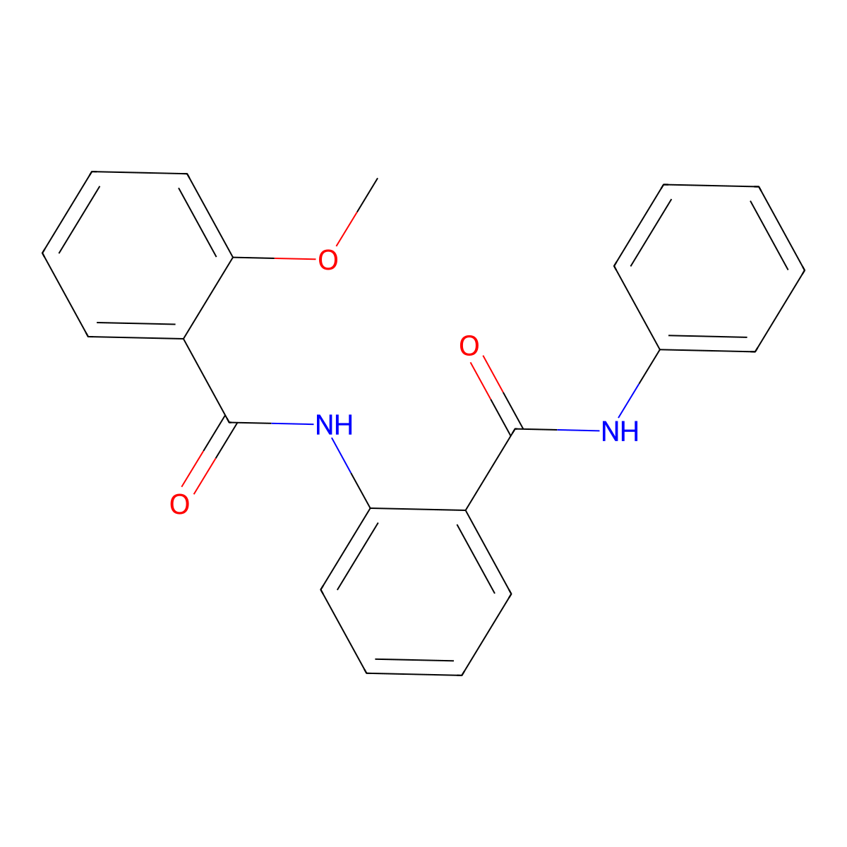 2-[(2-methoxybenzoyl)amino]-N-phenylbenzamide molecular structure, CAS 708990-56-1