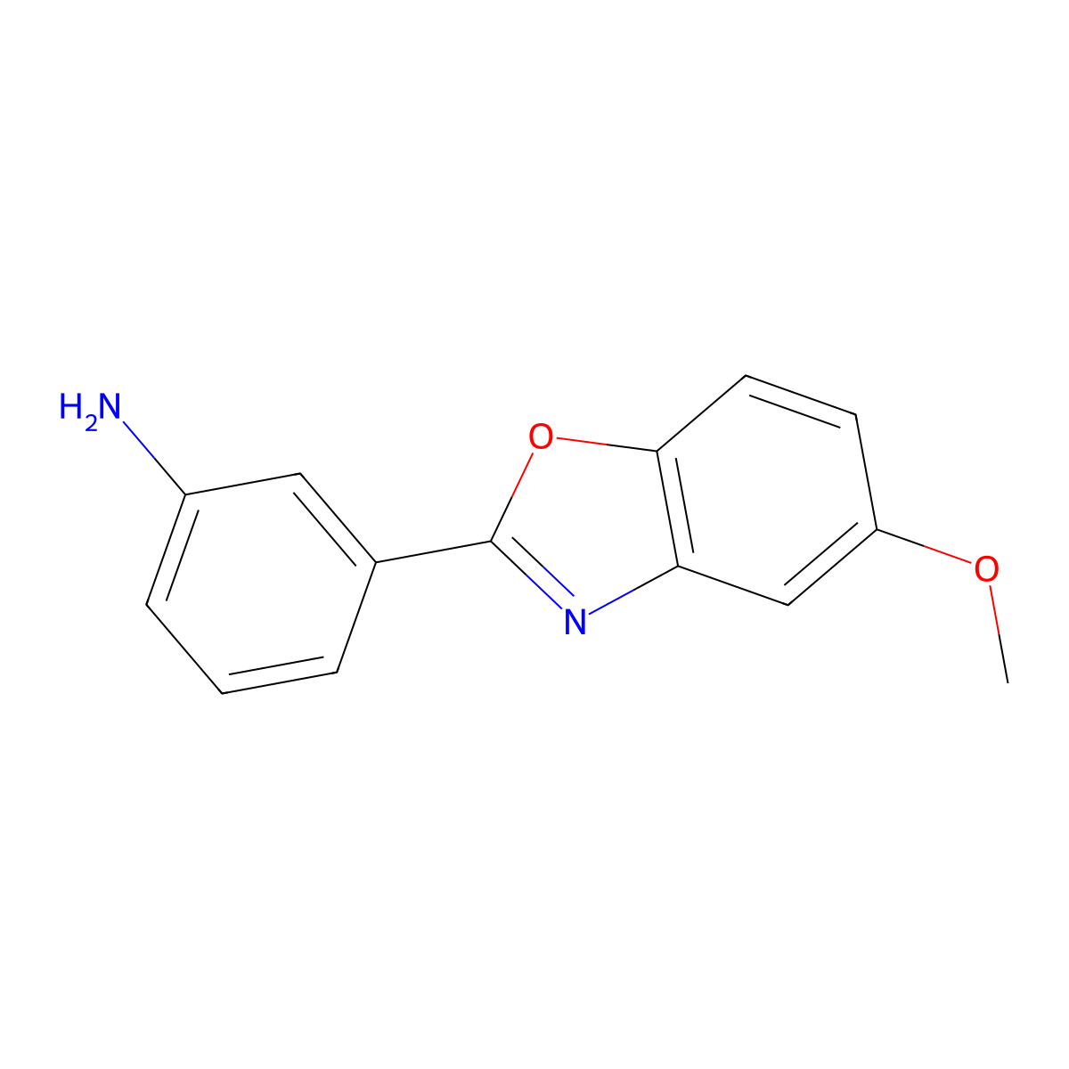 3-(5-Methoxy-1,3-benzoxazol-2-yl)aniline molecular structure, CAS 708993-89-9