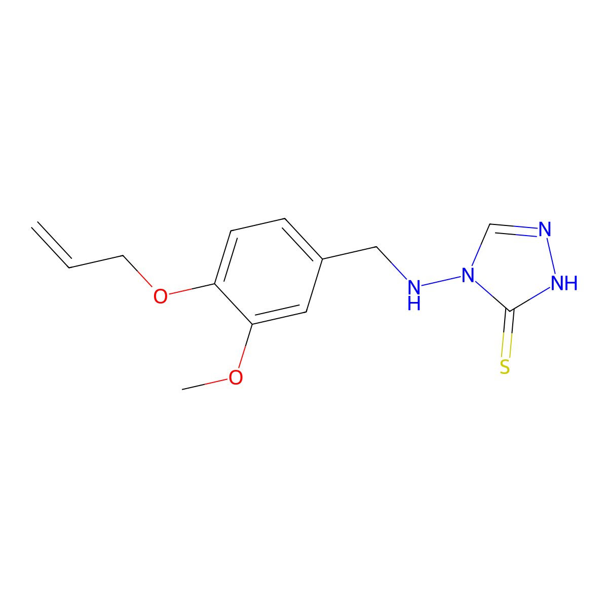 4-(4-Allyloxy-3-methoxy-benzylamino)-4H-[1,2,4]triazole-3-thiol molecular structure, CAS 708998-06-5