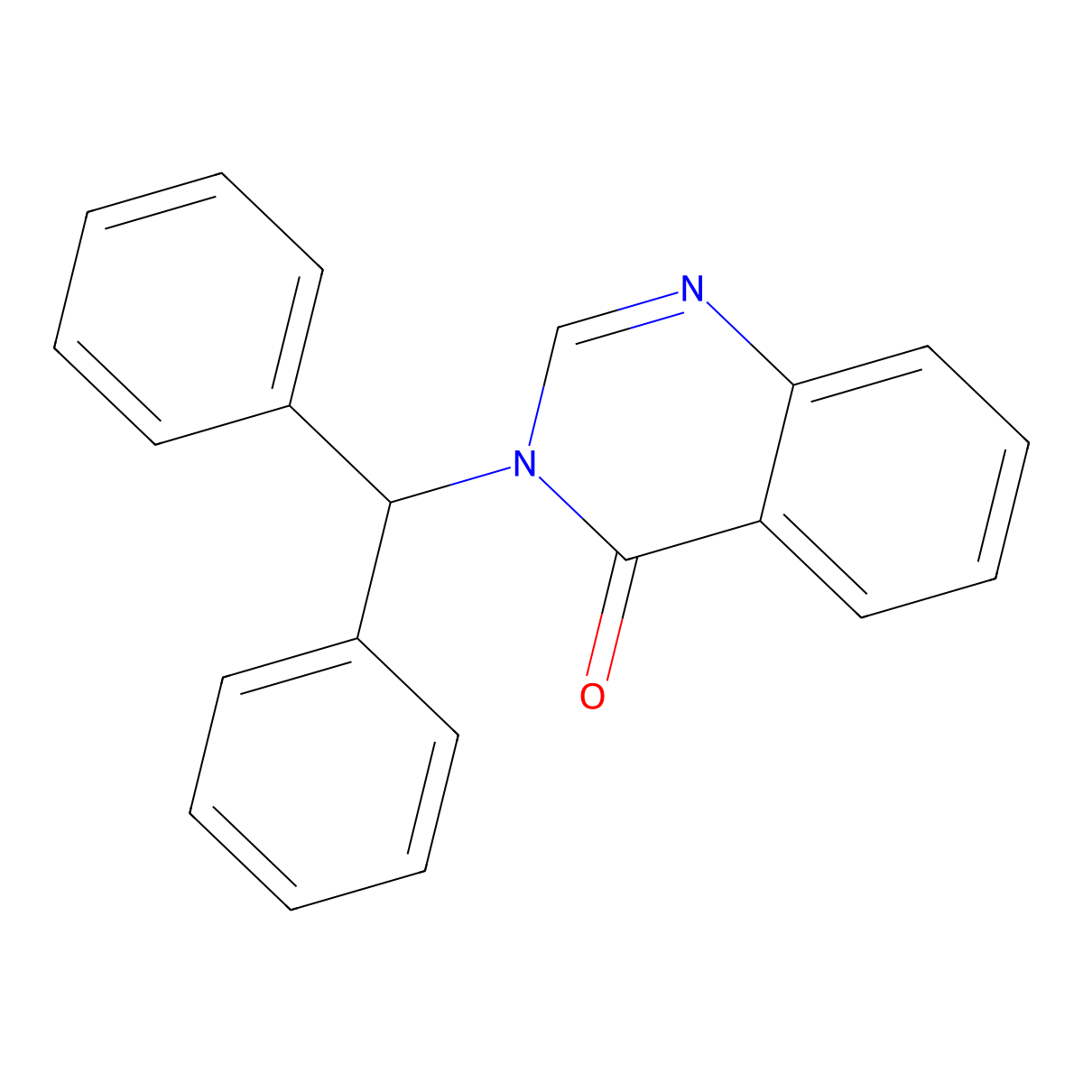 3-Benzhydrylquinazolin-4-one molecular structure, CAS 708998-11-2