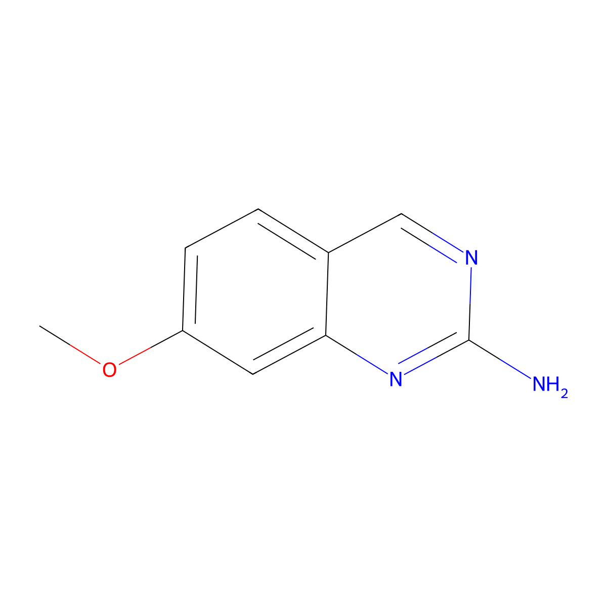 7-Methoxyquinazolin-2-amine molecular structure, CAS 709-02-4