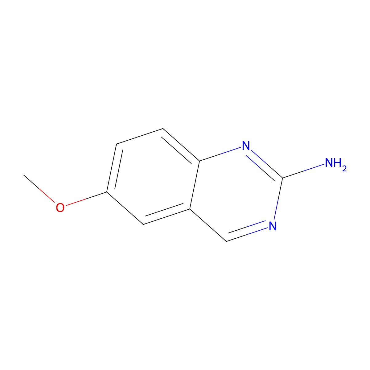 6-Methoxyquinazolin-2-amine molecular structure, CAS 709-06-8