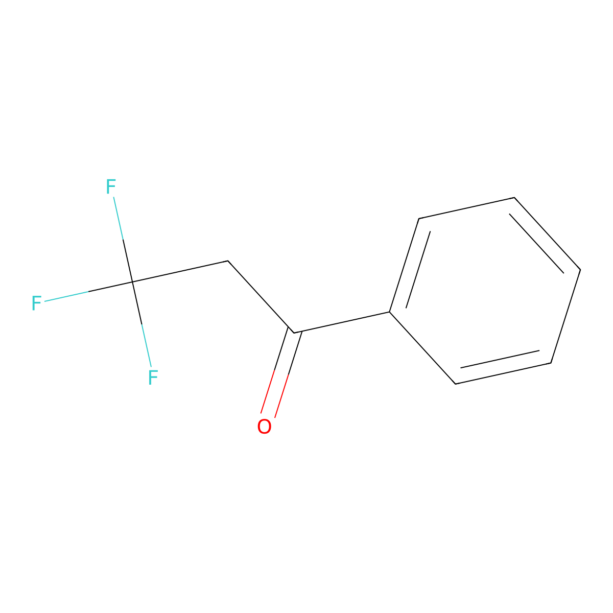 3,3,3-Trifluoro-1-phenylpropan-1-one molecular structure, CAS 709-21-7