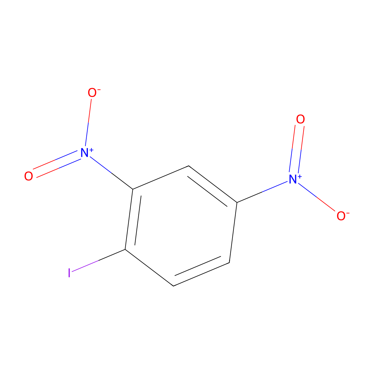 2,4-Dinitroiodobenzene molecular structure, CAS 709-49-9