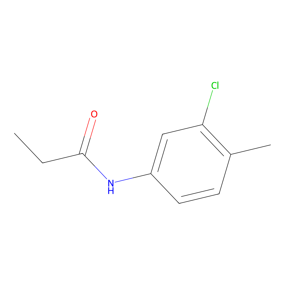 3'-Chloro-P-propionotoluidide molecular structure, CAS 709-97-7