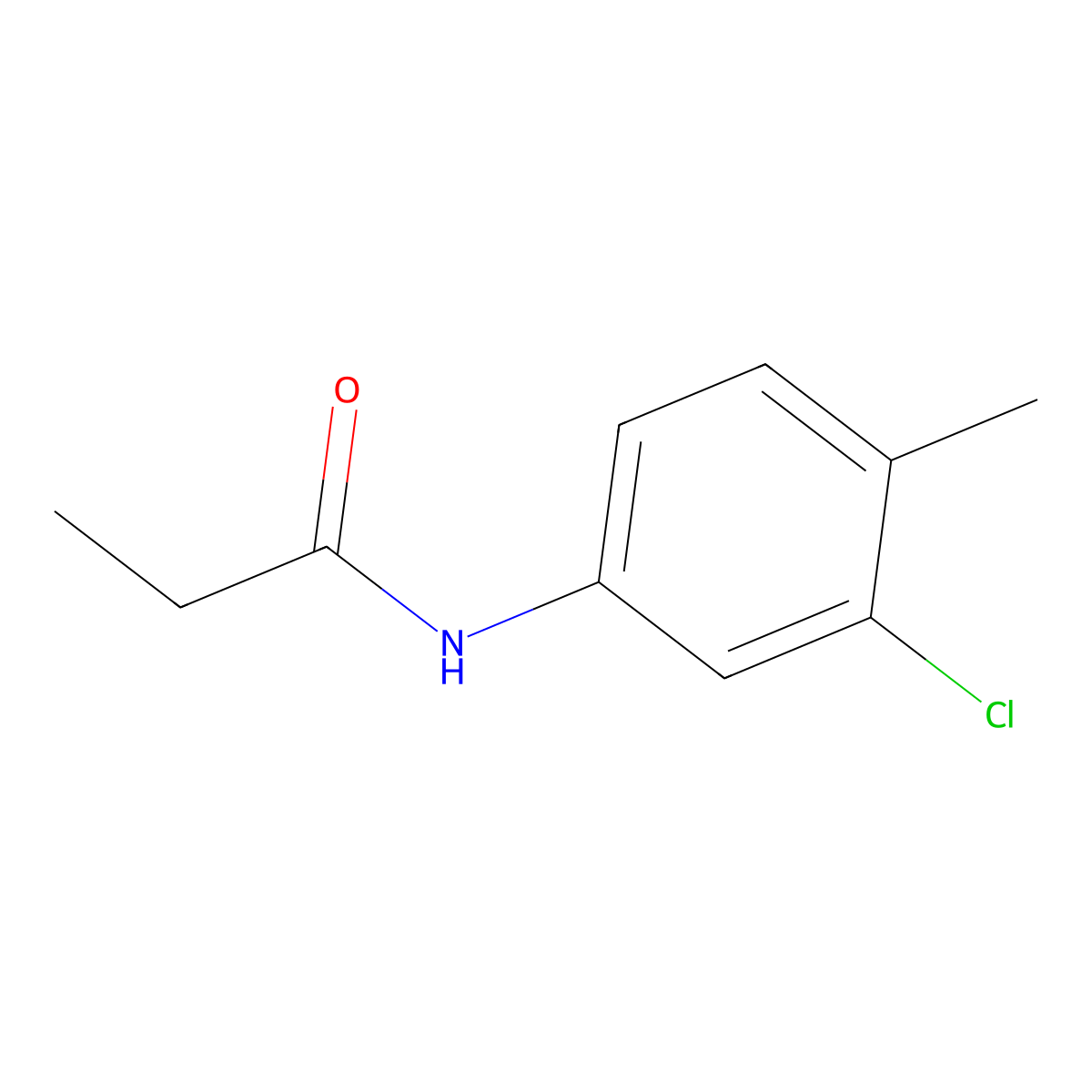 3'-Chloro-P-propionotoluidide molecular structure, CAS 709-97-7