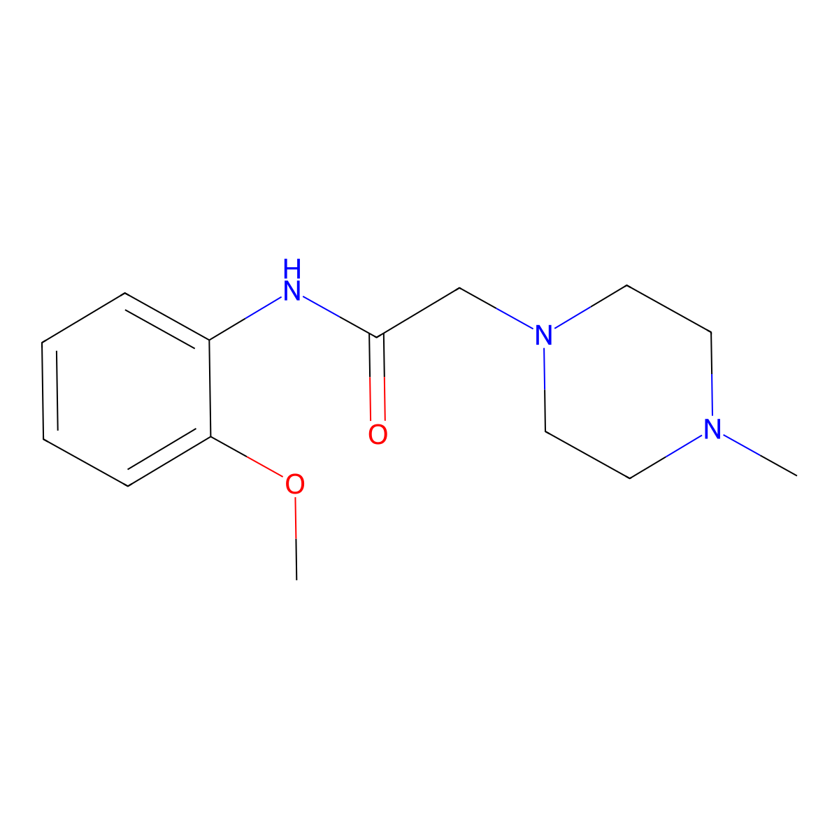 N-(2-methoxyphenyl)-2-(4-methylpiperazin-1-yl)acetamide molecular structure, CAS 709000-40-8