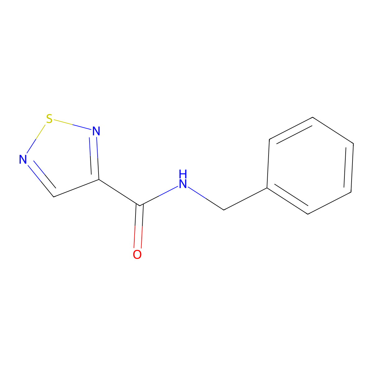 N-benzyl-1,2,5-thiadiazole-3-carboxamide molecular structure, CAS 709000-51-1