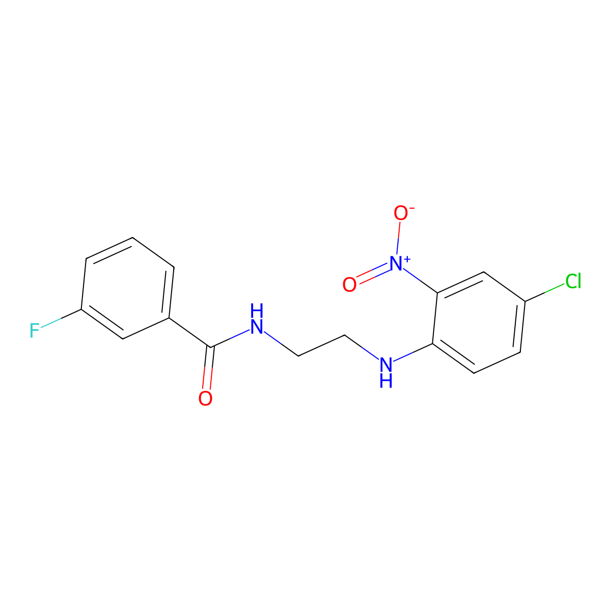 N-[2-(4-chloro-2-nitroanilino)ethyl]-3-fluorobenzamide molecular structure, CAS 709003-24-7