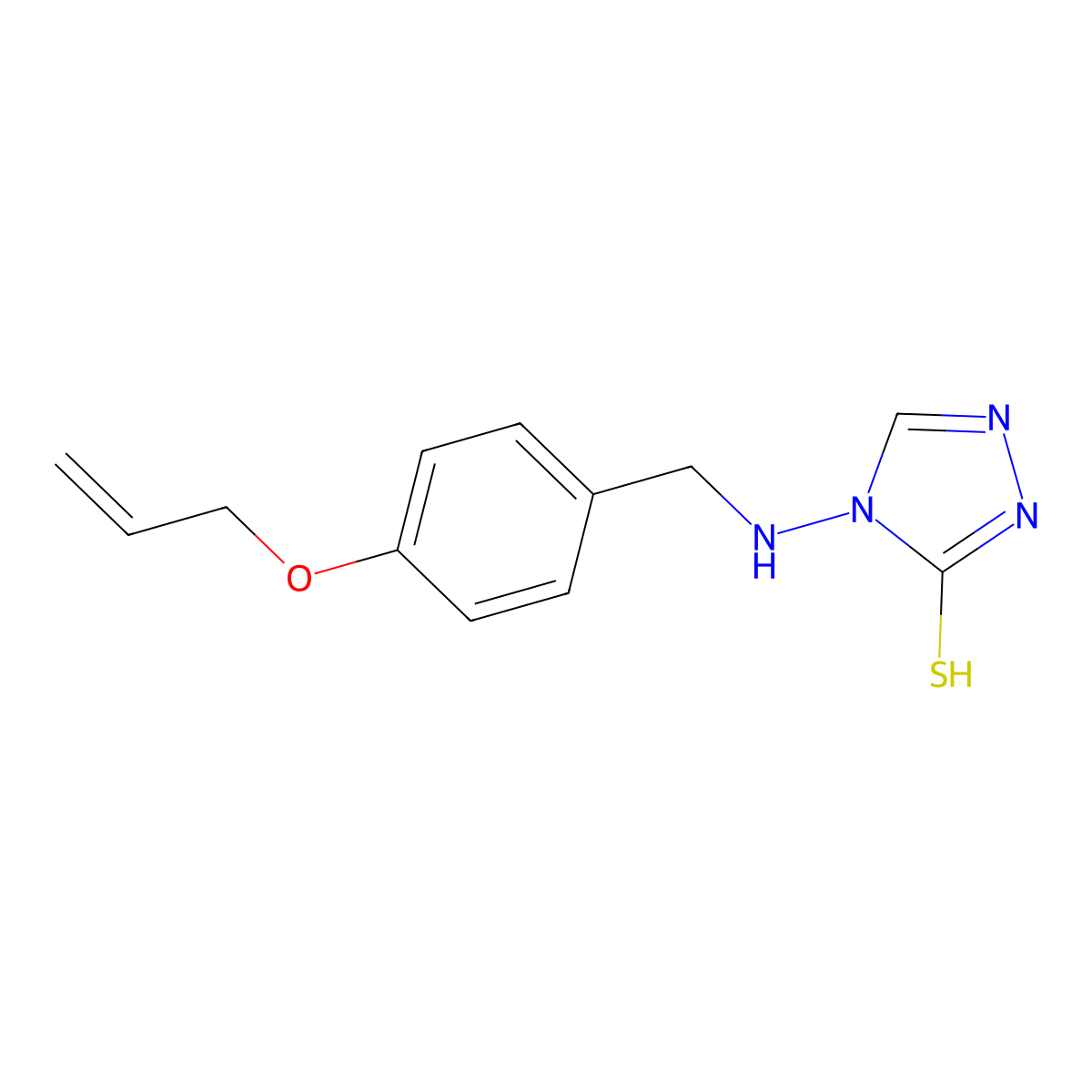 4-(4-Allyloxy-benzylamino)-4H-[1,2,4]triazole-3-thiol molecular structure, CAS 709003-42-9