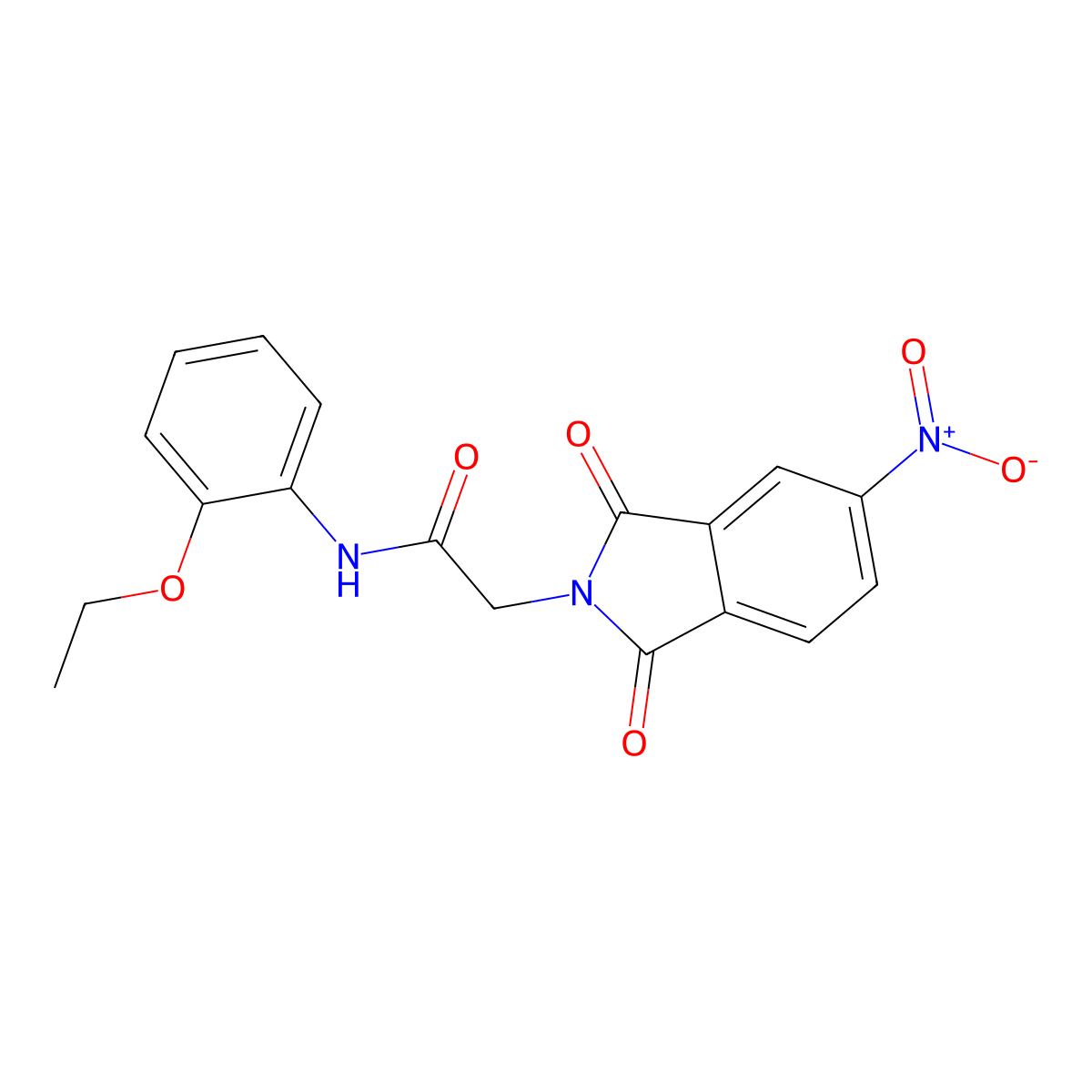 N-(2-ethoxyphenyl)-2-(5-nitro-1,3-dioxoisoindol-2-yl)acetamide molecular structure, CAS 709008-89-9