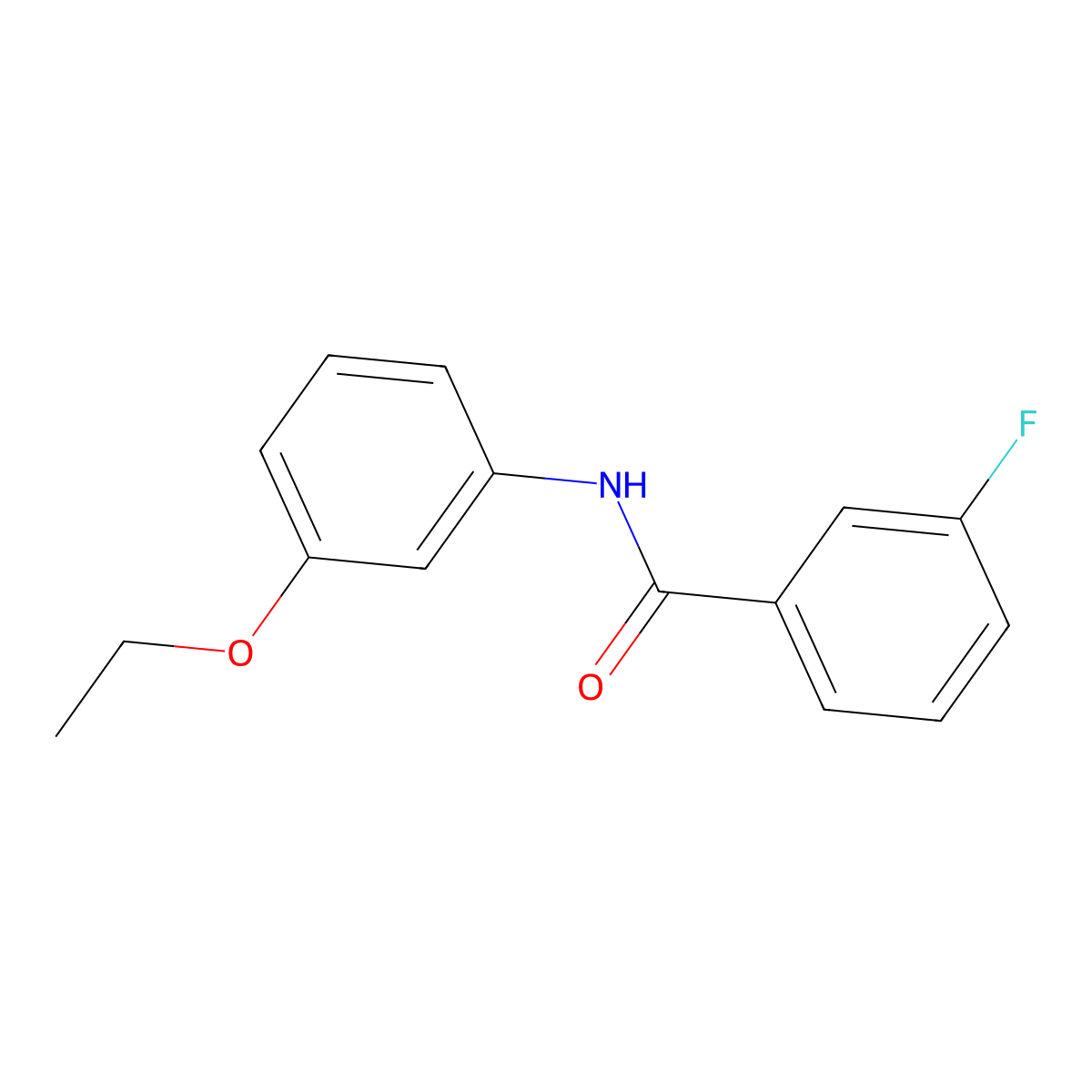 N-(3-ethoxyphenyl)-3-fluorobenzamide molecular structure, CAS 709009-53-0