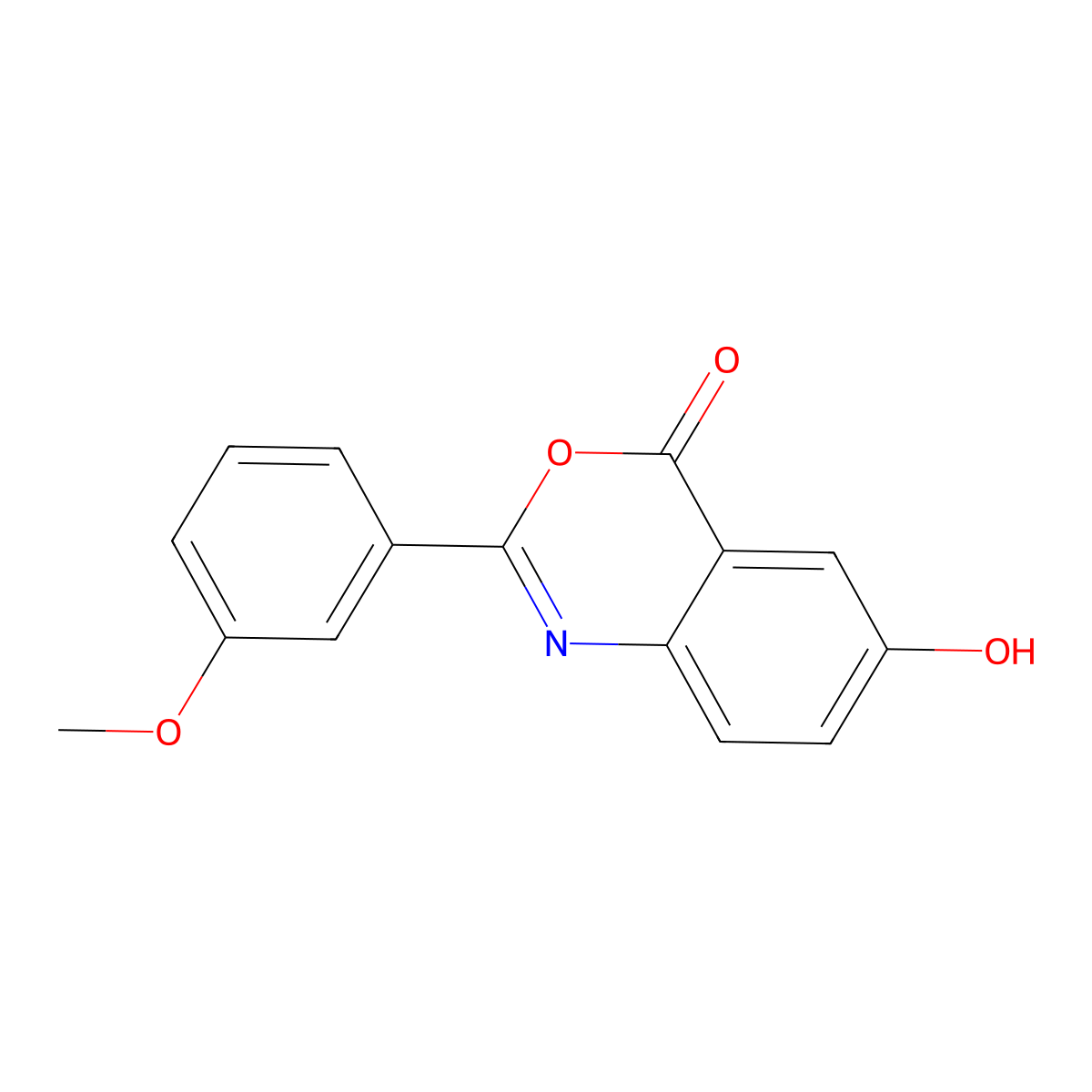 6-hydroxy-2-(3-methoxyphenyl)-4H-3,1-benzoxazin-4-one molecular structure, CAS 709009-95-0