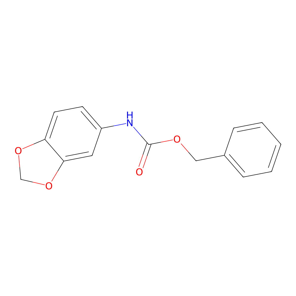Benzyl 1,3-benzodioxol-5-ylcarbamate molecular structure, CAS 709010-30-0