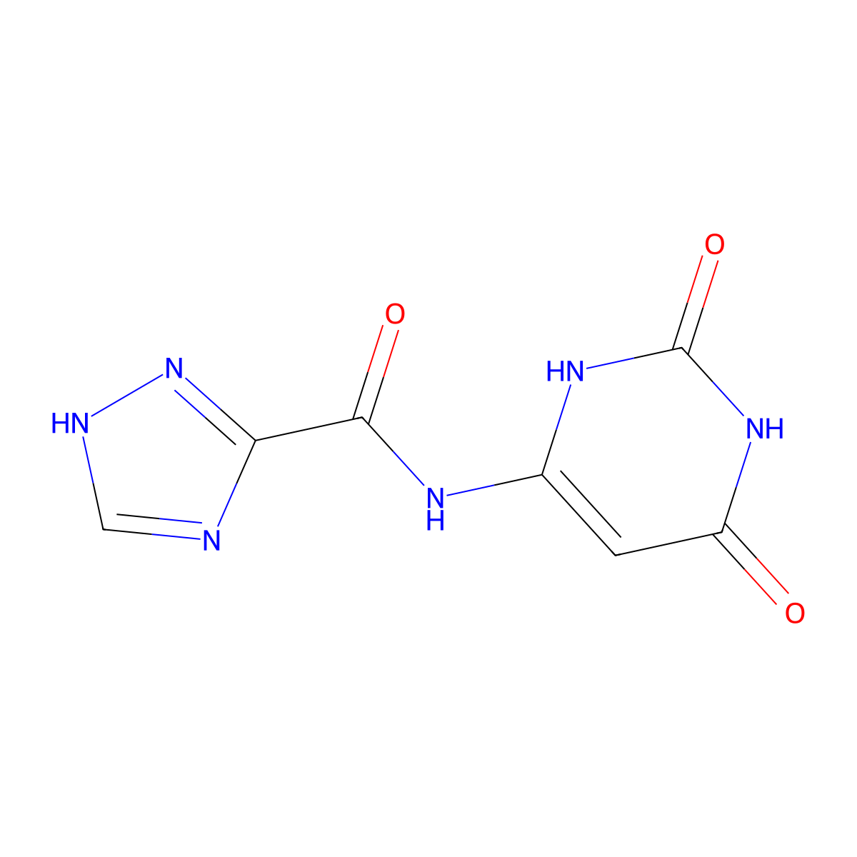 N-(2,6-Dihydroxypyrimidin-4-yl)-1H-1,2,4-triazole-3-carboxamide molecular structure, CAS 709018-26-8