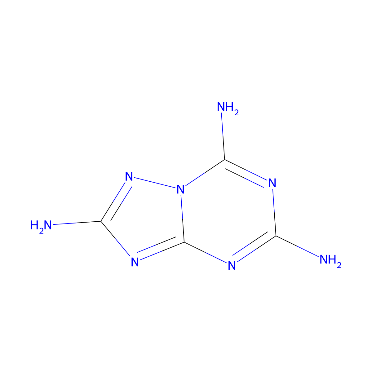 [1,2,4]Triazolo[1,5-a][1,3,5]triazine-2,5,7-triamine molecular structure, CAS 709021-68-1