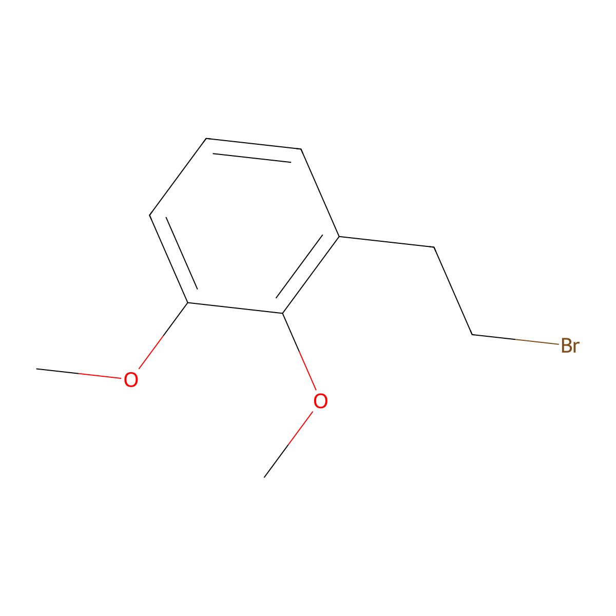1-(2-Bromoethyl)-2,3-dimethoxybenzene molecular structure, CAS 709027-29-2