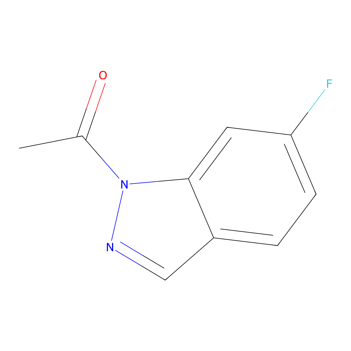 1-(6-Fluoro-1H-indazol-1-yl)ethan-1-one molecular structure, CAS 709046-13-9