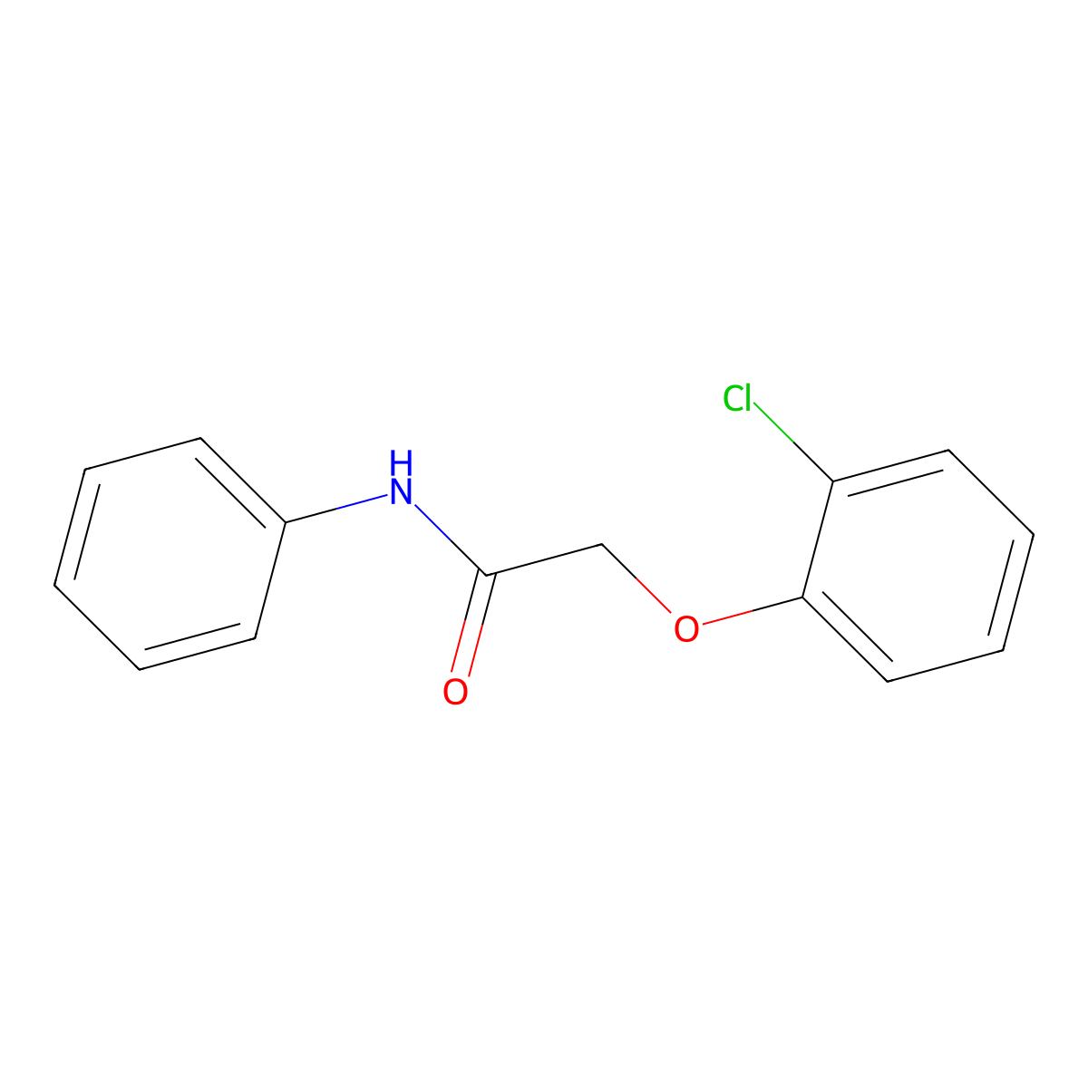 2-(2-chlorophenoxy)-N-phenylacetamide molecular structure, CAS 70907-01-6