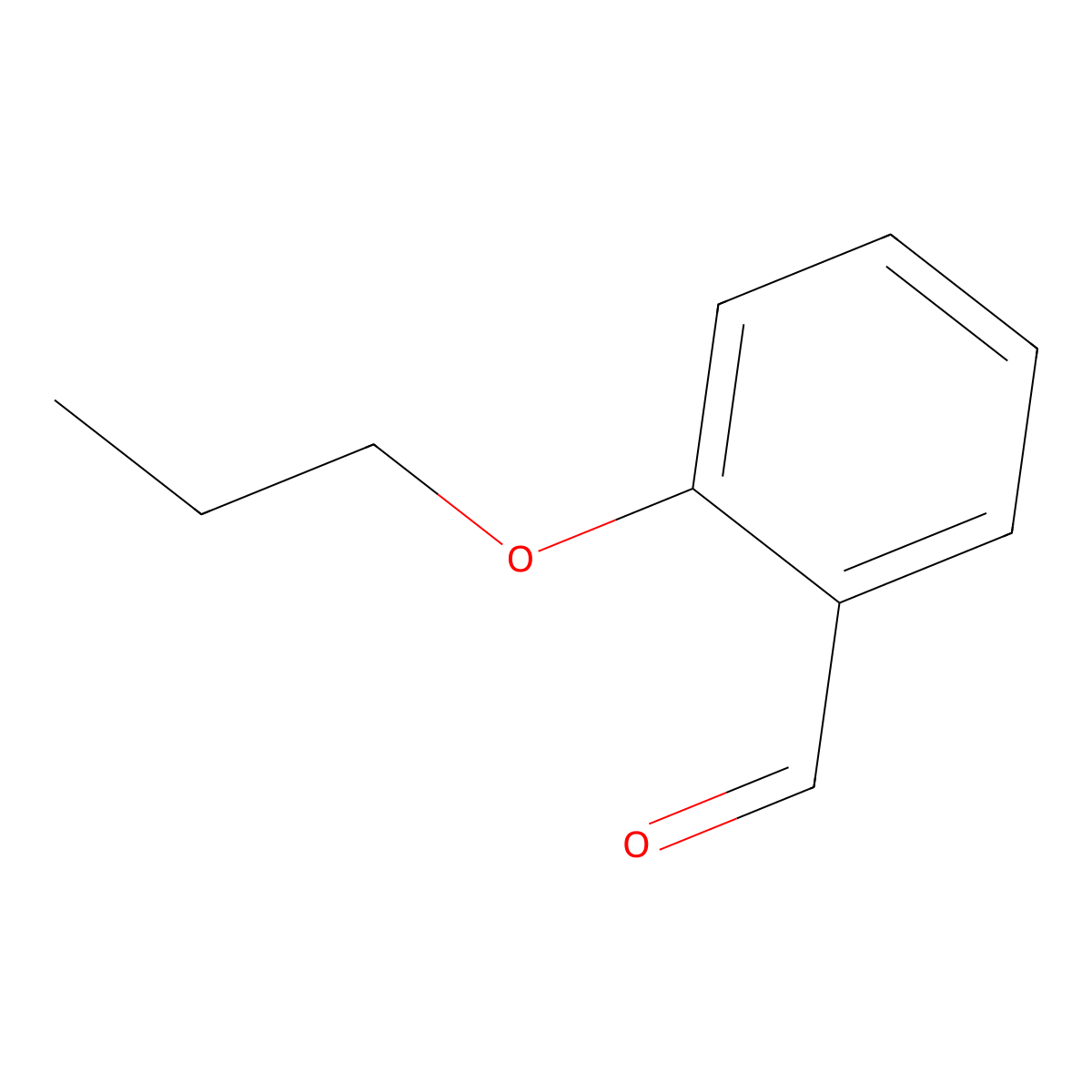2-Propoxy-benzaldehyde molecular structure, CAS 7091-12-5