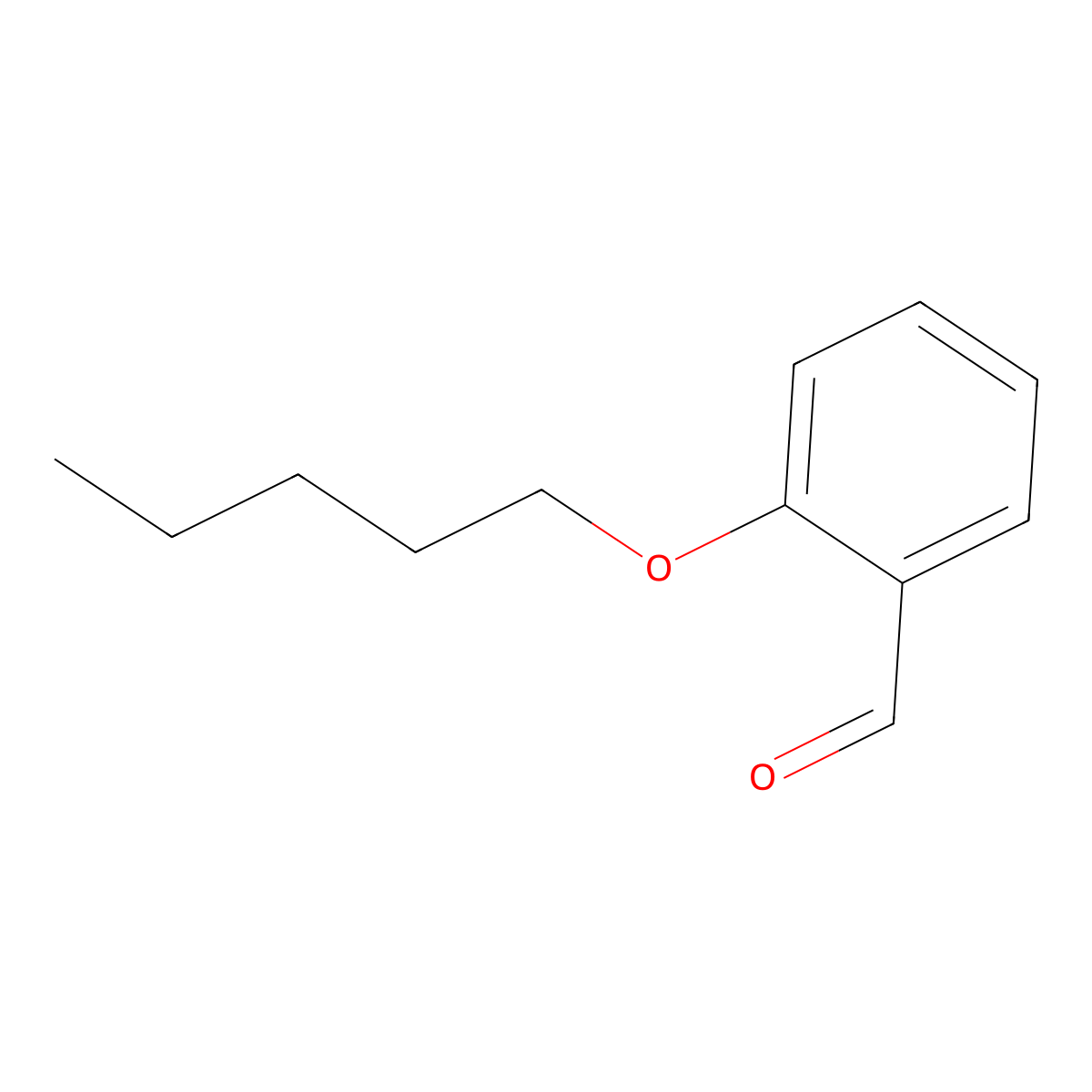 2-(Pentyloxy)benzaldehyde molecular structure, CAS 7091-14-7