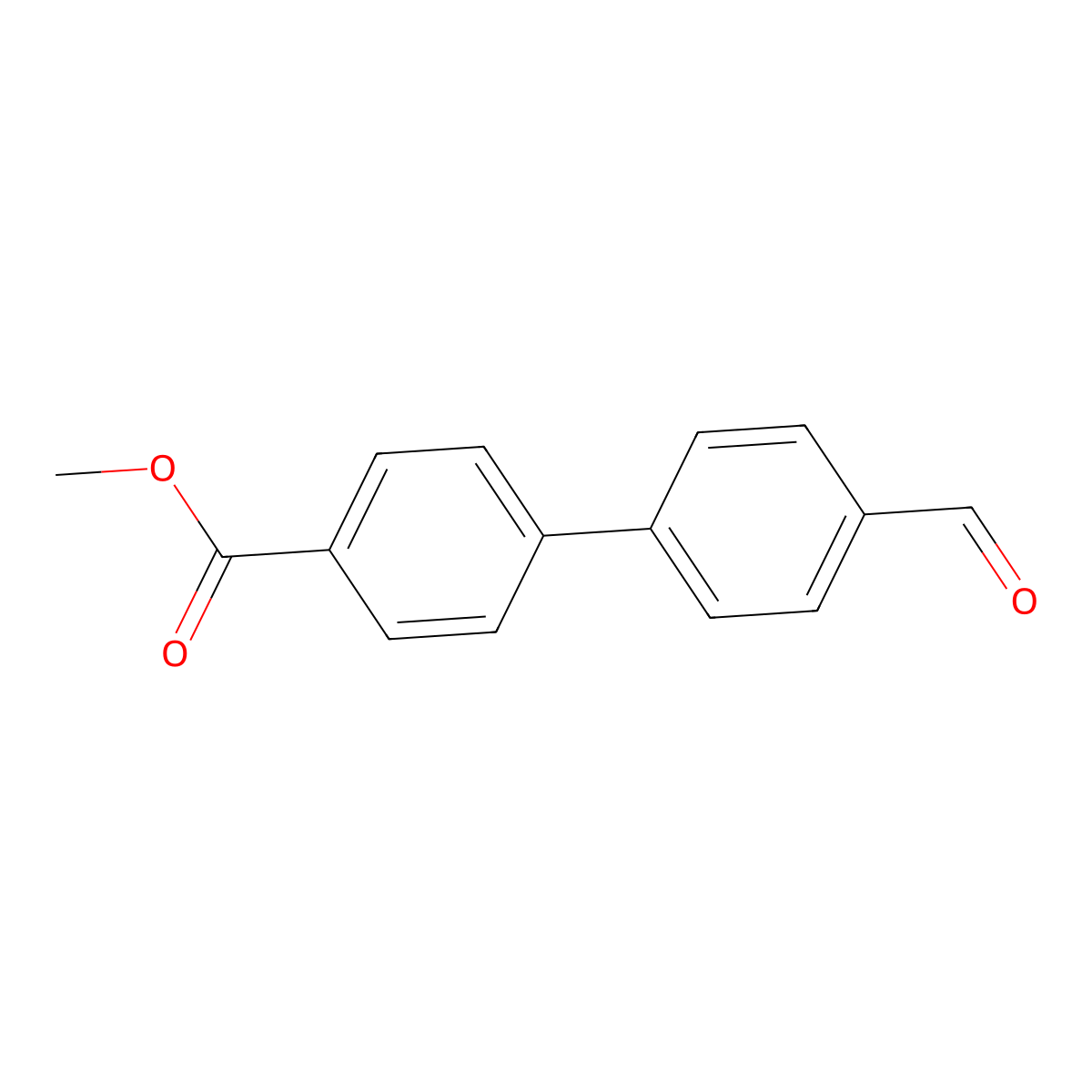 Methyl 4-(4-formylphenyl)benzoate molecular structure, CAS 70916-89-1