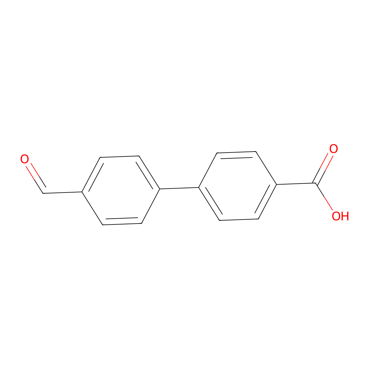 4-(4-formylphenyl)benzoic Acid molecular structure, CAS 70916-98-2