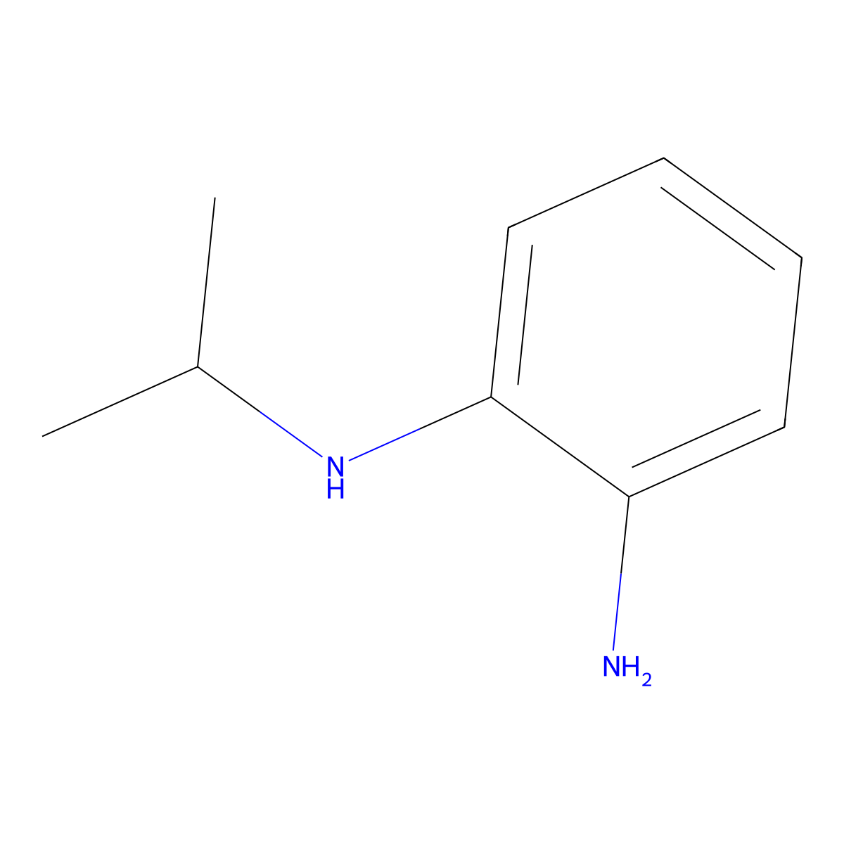 1-N-(propan-2-yl)benzene-1,2-diamine molecular structure, CAS 70918-95-5