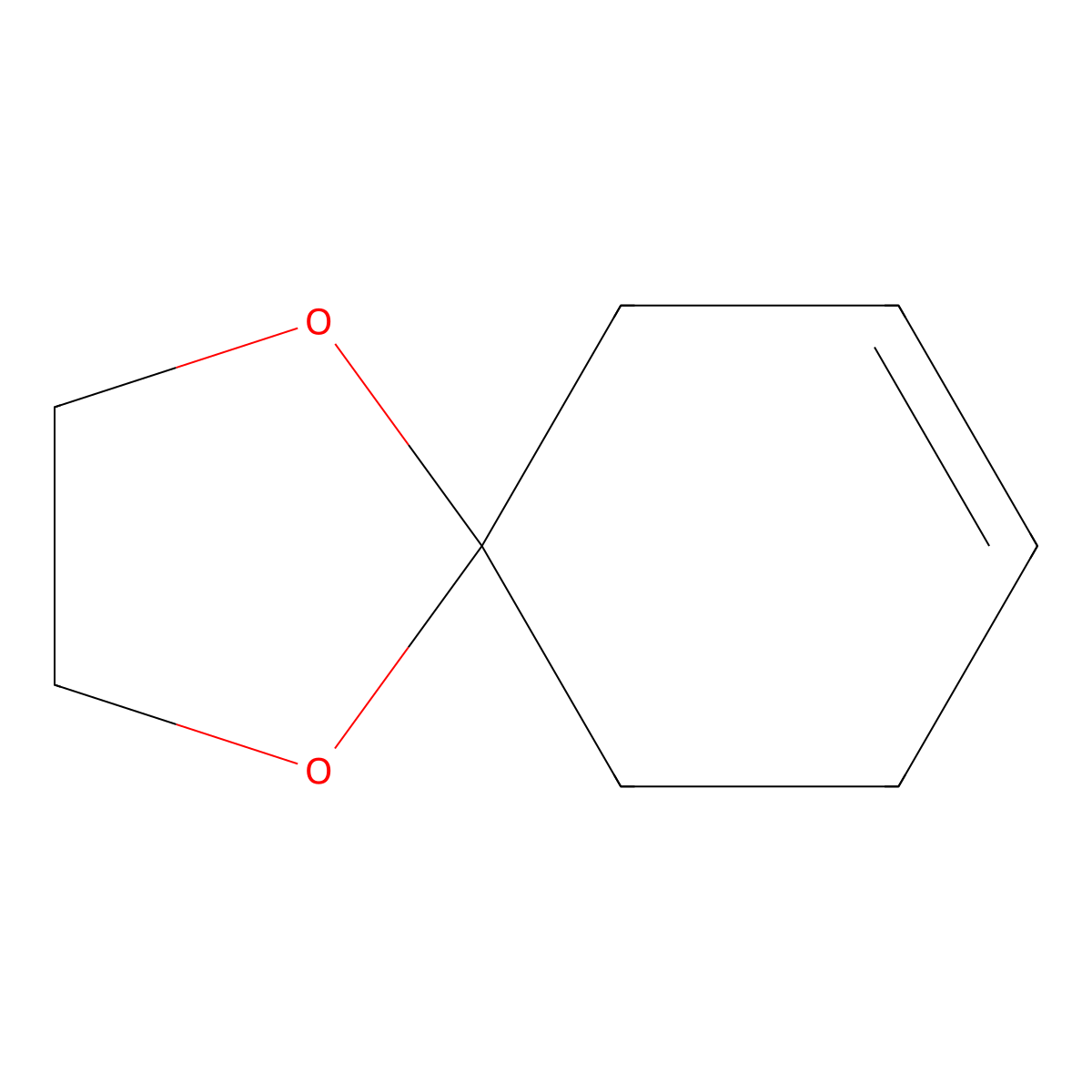 1,4-Dioxaspiro(4.5)dec-7-ene molecular structure, CAS 7092-24-2