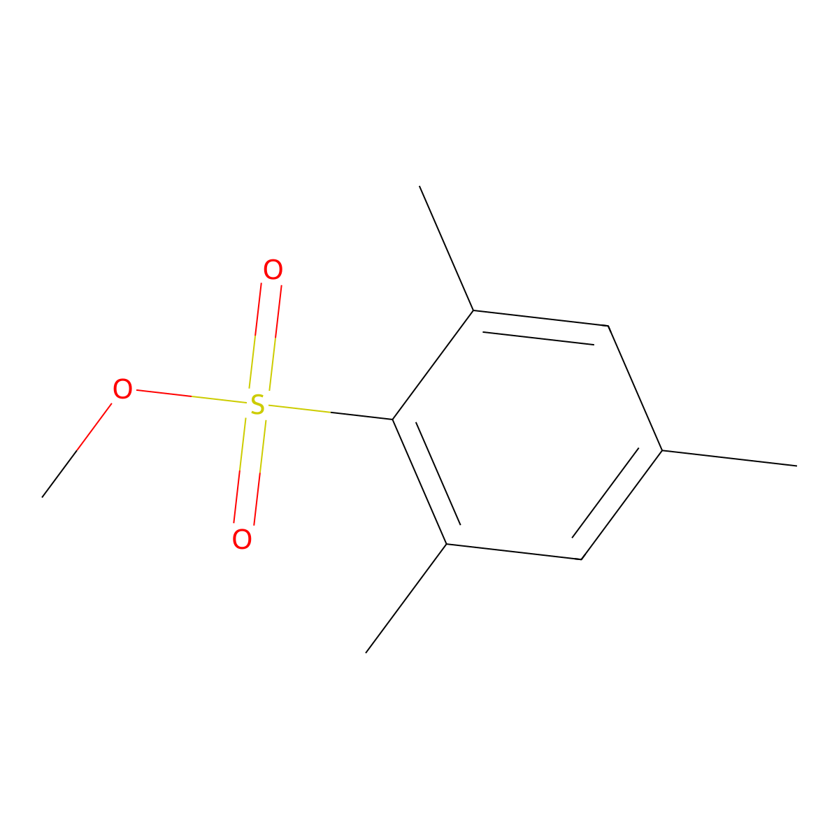 Methyl 2,4,6-trimethylbenzenesulfonate molecular structure, CAS 70920-59-1