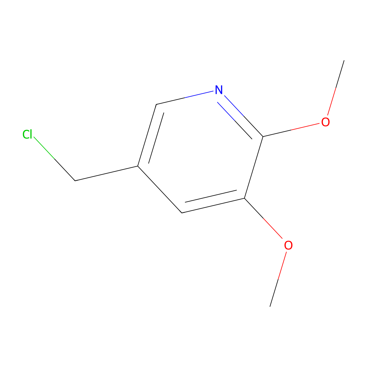5-(Chloromethyl)-2,3-dimethoxypyridine molecular structure, CAS 70924-72-0