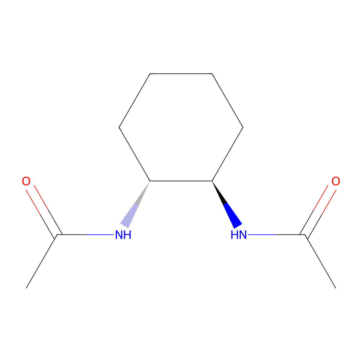 N,N'-(1R,2R)-1,2-Cyclohexanediylbis(acetamide) molecular structure, CAS 70924-78-6
