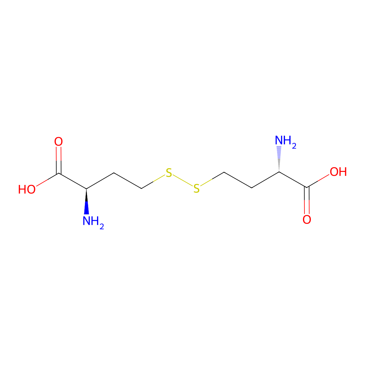 meso-Homocystine molecular structure, CAS 7093-69-8