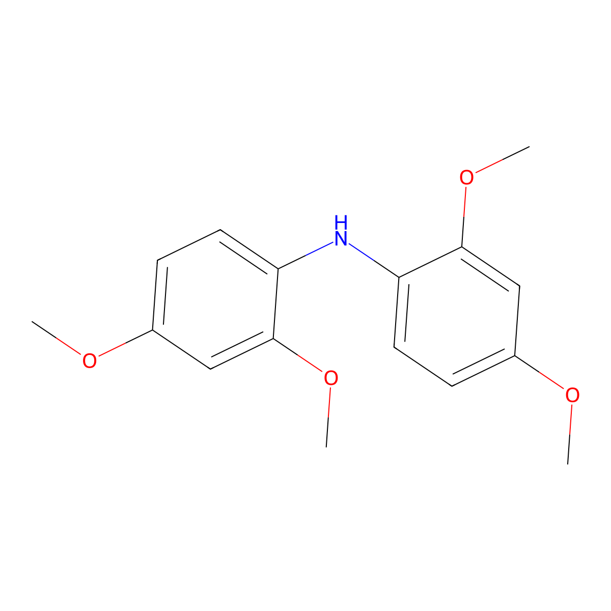 N-(2,4-Dimethoxyphenyl)-2,4-dimethoxyaniline molecular structure, CAS 7093-78-9