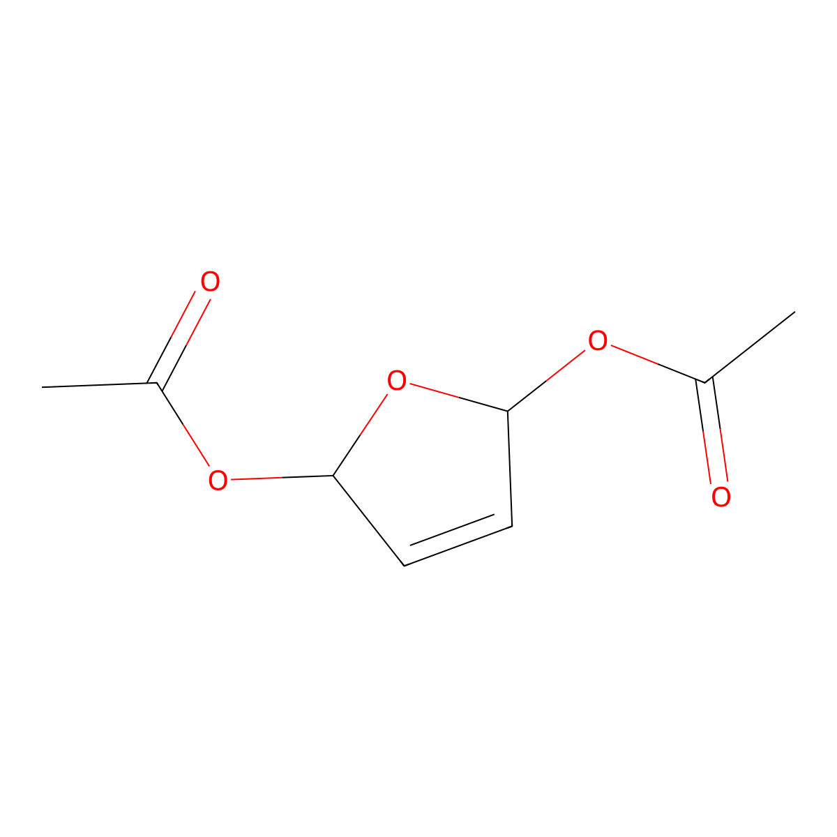 2,5-Dihydrofuran-2,5-diyl diacetate molecular structure, CAS 7093-88-1