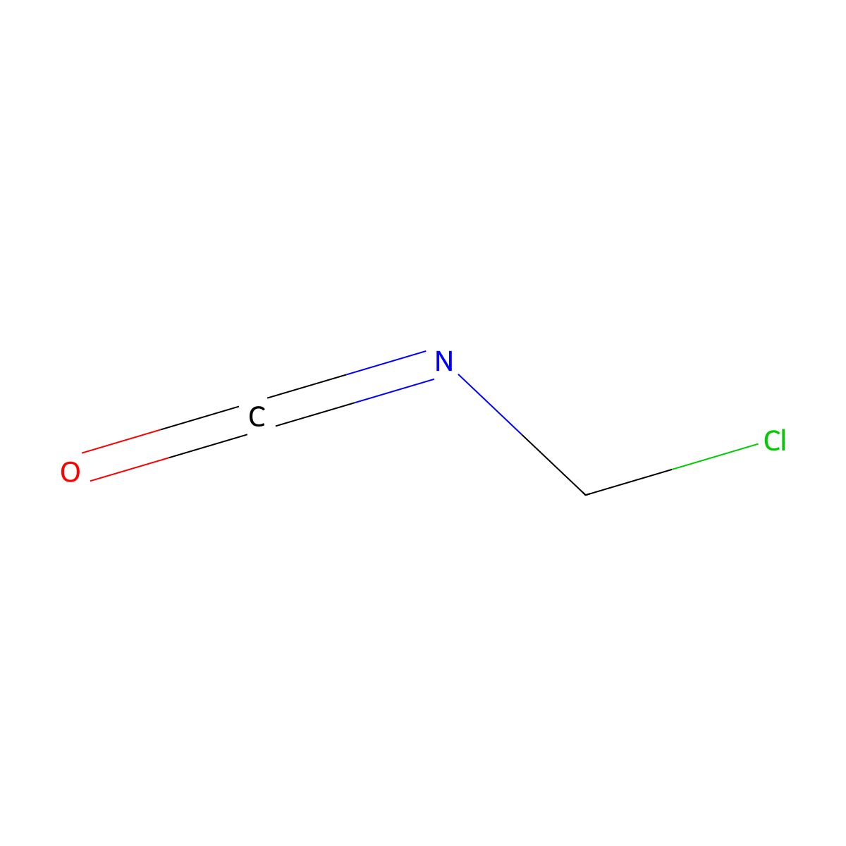Chloro(isocyanato)methane molecular structure, CAS 7093-91-6
