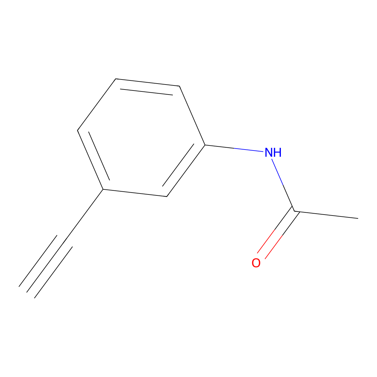 N-(3-ethynylphenyl)acetamide molecular structure, CAS 70933-58-3