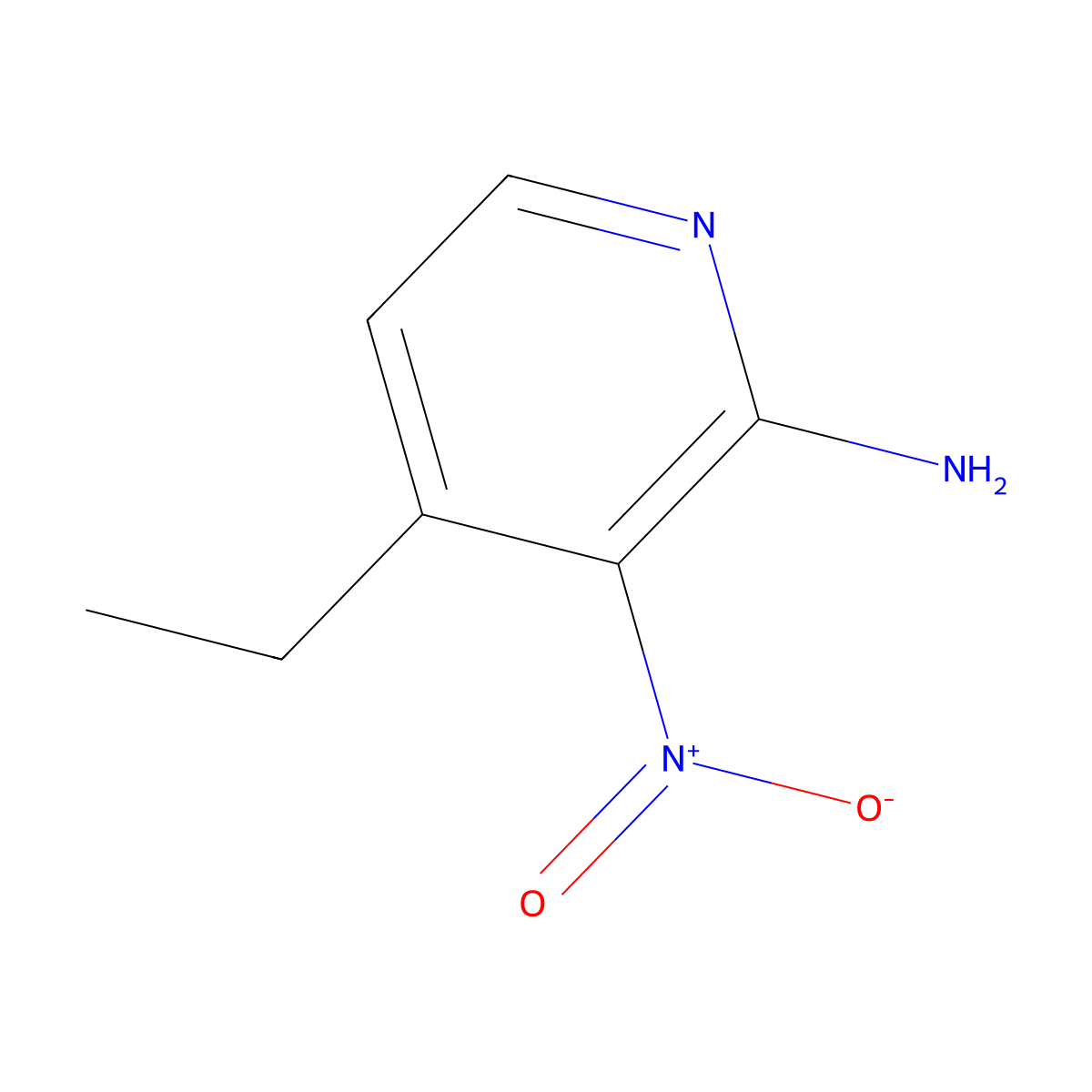 4-Ethyl-3-nitropyridin-2-amine molecular structure, CAS 70936-16-2