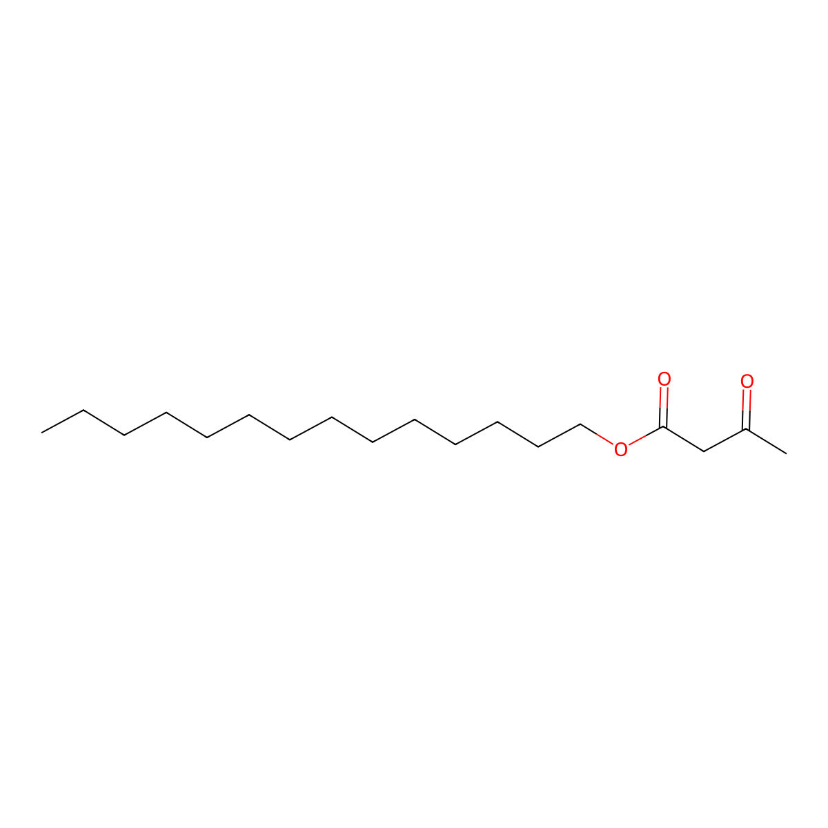 Butanoic acid, 3-oxo-, tetradecyl ester molecular structure, CAS 70938-05-5