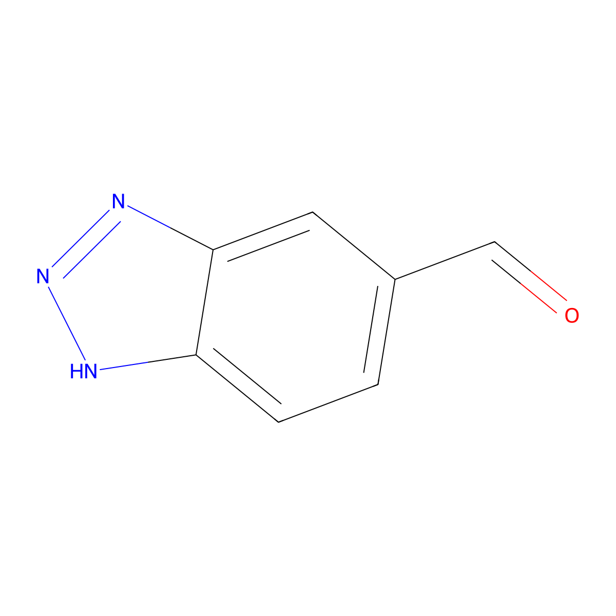 1H-1,2,3-benzotriazole-5-carbaldehyde molecular structure, CAS 70938-42-0