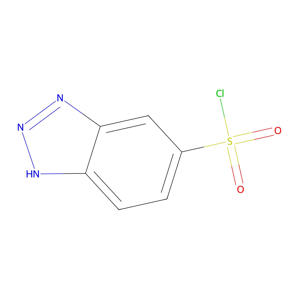 1H-1,2,3-benzotriazole-5-sulfonyl chloride molecular structure, CAS 70938-45-3