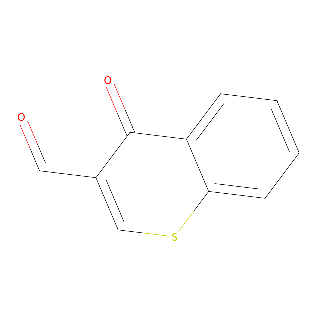 4-Oxo-4H-thiochromene-3-carbaldehyde molecular structure, CAS 70940-99-7