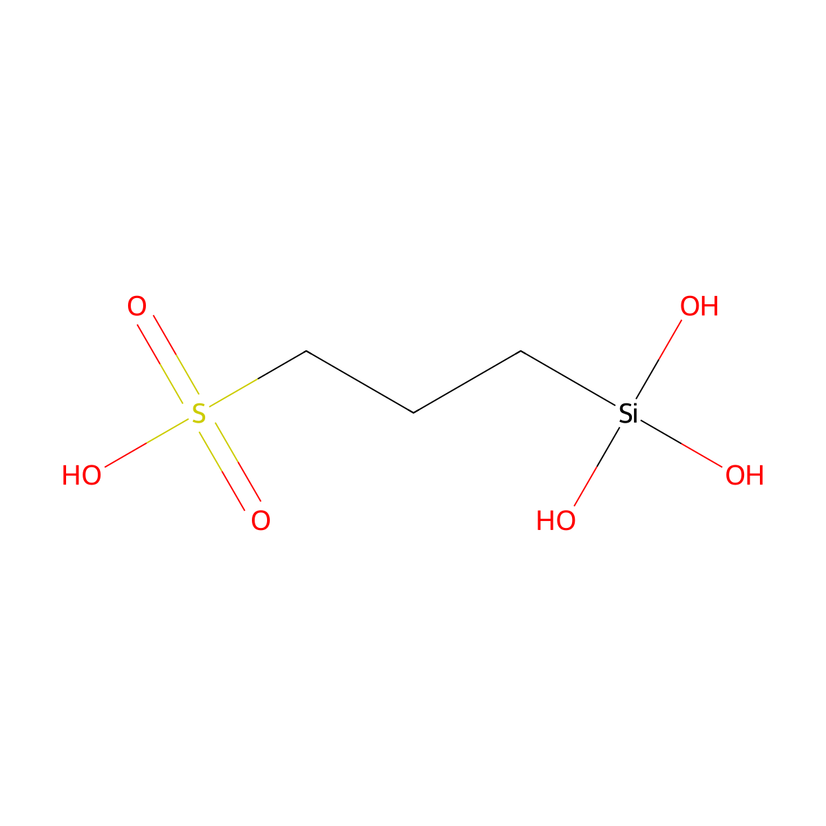 1-Propanesulfonic acid, 3-(trihydroxysilyl)- molecular structure, CAS 70942-24-4